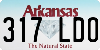 AR license plate 317LDO