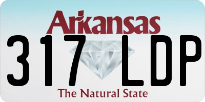 AR license plate 317LDP