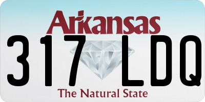AR license plate 317LDQ