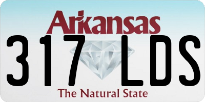 AR license plate 317LDS