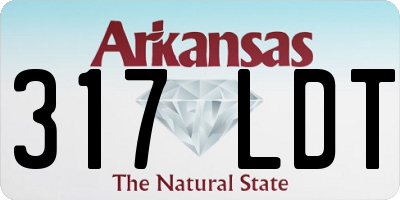 AR license plate 317LDT