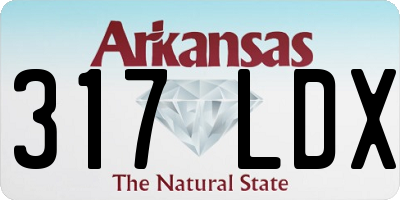 AR license plate 317LDX