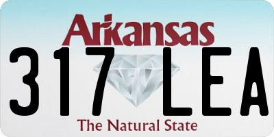 AR license plate 317LEA