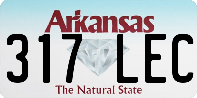 AR license plate 317LEC