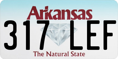 AR license plate 317LEF