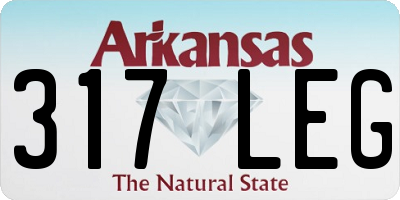 AR license plate 317LEG