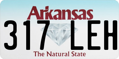 AR license plate 317LEH