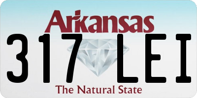AR license plate 317LEI