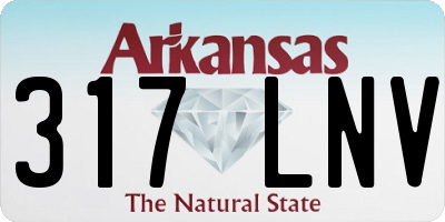 AR license plate 317LNV