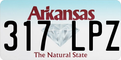 AR license plate 317LPZ