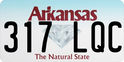 AR license plate 317LQC