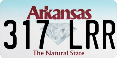 AR license plate 317LRR