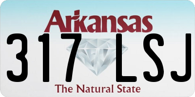 AR license plate 317LSJ