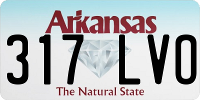 AR license plate 317LVO