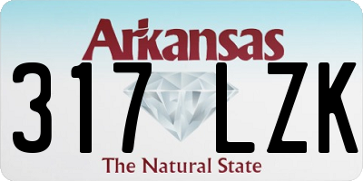 AR license plate 317LZK