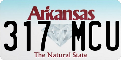 AR license plate 317MCU