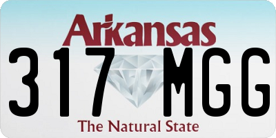 AR license plate 317MGG