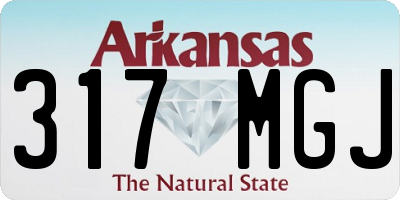 AR license plate 317MGJ