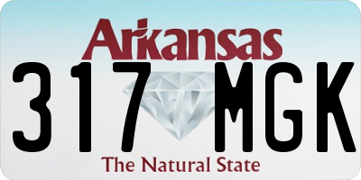 AR license plate 317MGK