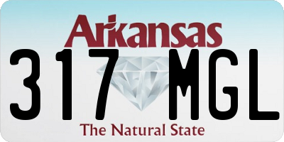 AR license plate 317MGL