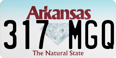 AR license plate 317MGQ