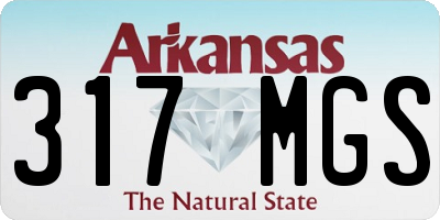 AR license plate 317MGS