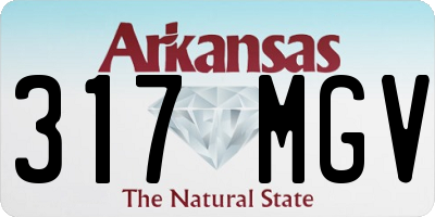 AR license plate 317MGV
