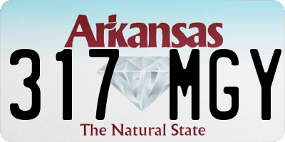 AR license plate 317MGY