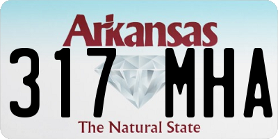 AR license plate 317MHA