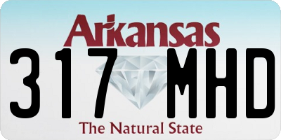 AR license plate 317MHD