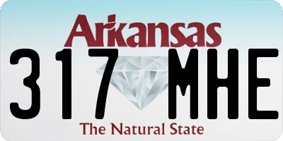 AR license plate 317MHE