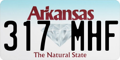 AR license plate 317MHF