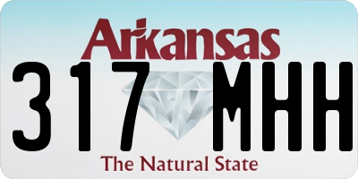 AR license plate 317MHH