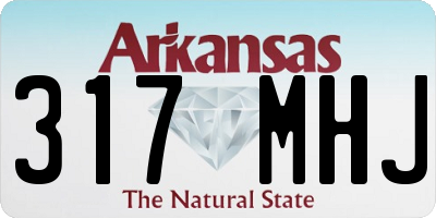 AR license plate 317MHJ