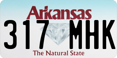AR license plate 317MHK