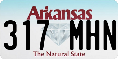 AR license plate 317MHN