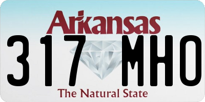 AR license plate 317MHO