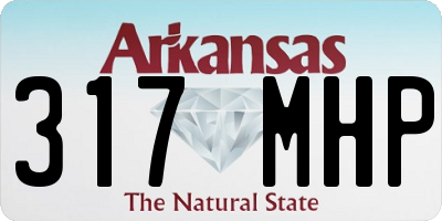 AR license plate 317MHP