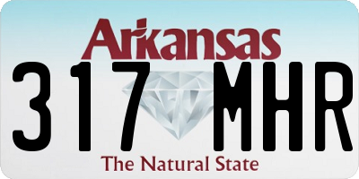 AR license plate 317MHR