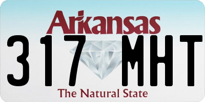 AR license plate 317MHT