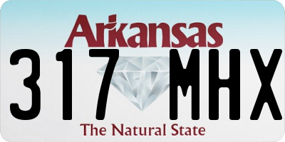 AR license plate 317MHX