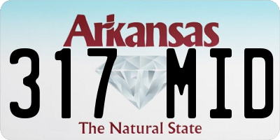 AR license plate 317MID