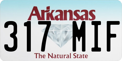 AR license plate 317MIF
