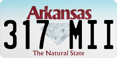 AR license plate 317MII