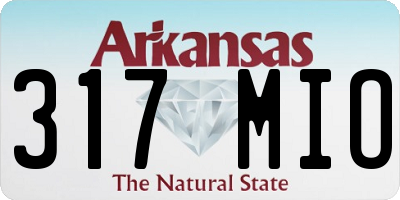 AR license plate 317MIO