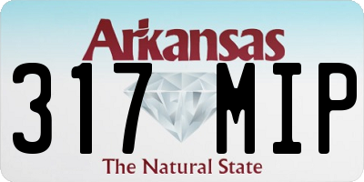 AR license plate 317MIP