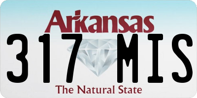 AR license plate 317MIS