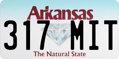 AR license plate 317MIT