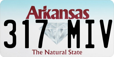 AR license plate 317MIV