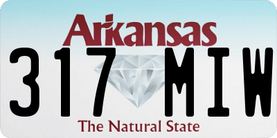 AR license plate 317MIW